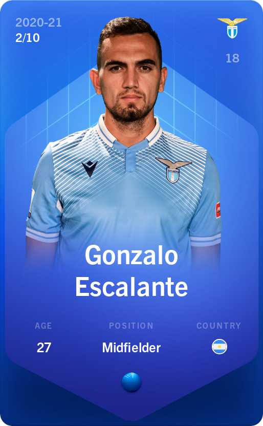 Sorare - Sorare Official - Gonzalo Escalante 2020-21 • Super Rare 2/10 - NFT # 60935532577190704289335556118704359660885053547015431453122005572739062905005