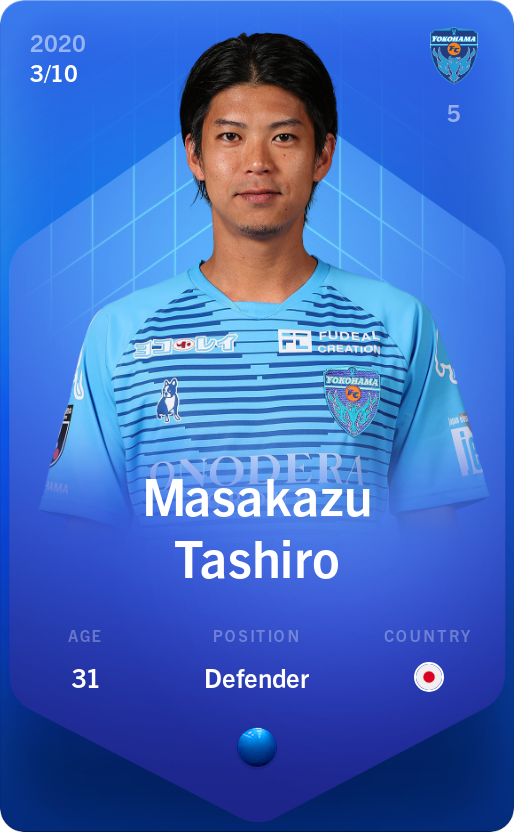 Sorare - Sorare Official - Masakazu Tashiro 2020-21 • Super Rare 3/10 - NFT # 108824117424869444815586860357387902870950710547637219278823026060477372803073