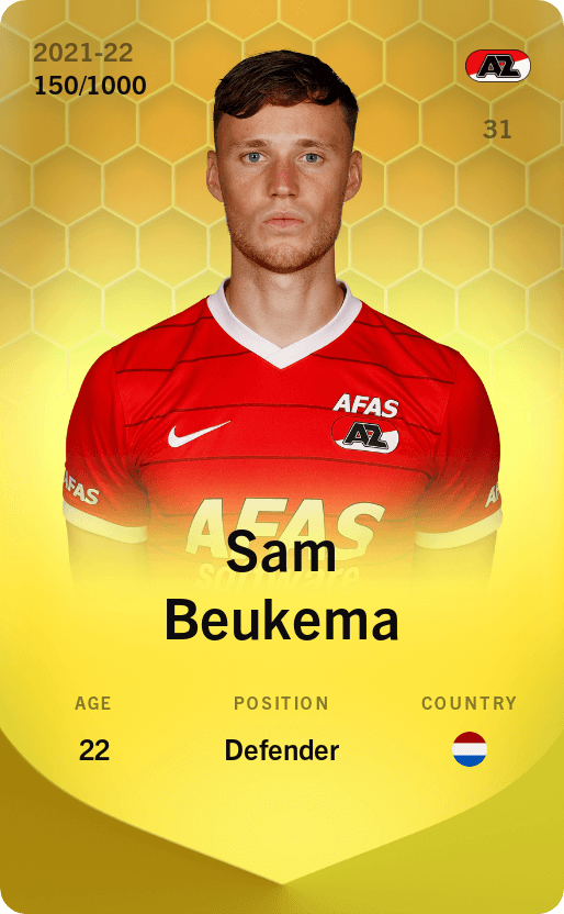 Sam Beukema 2021-22 • Limited 150/1000