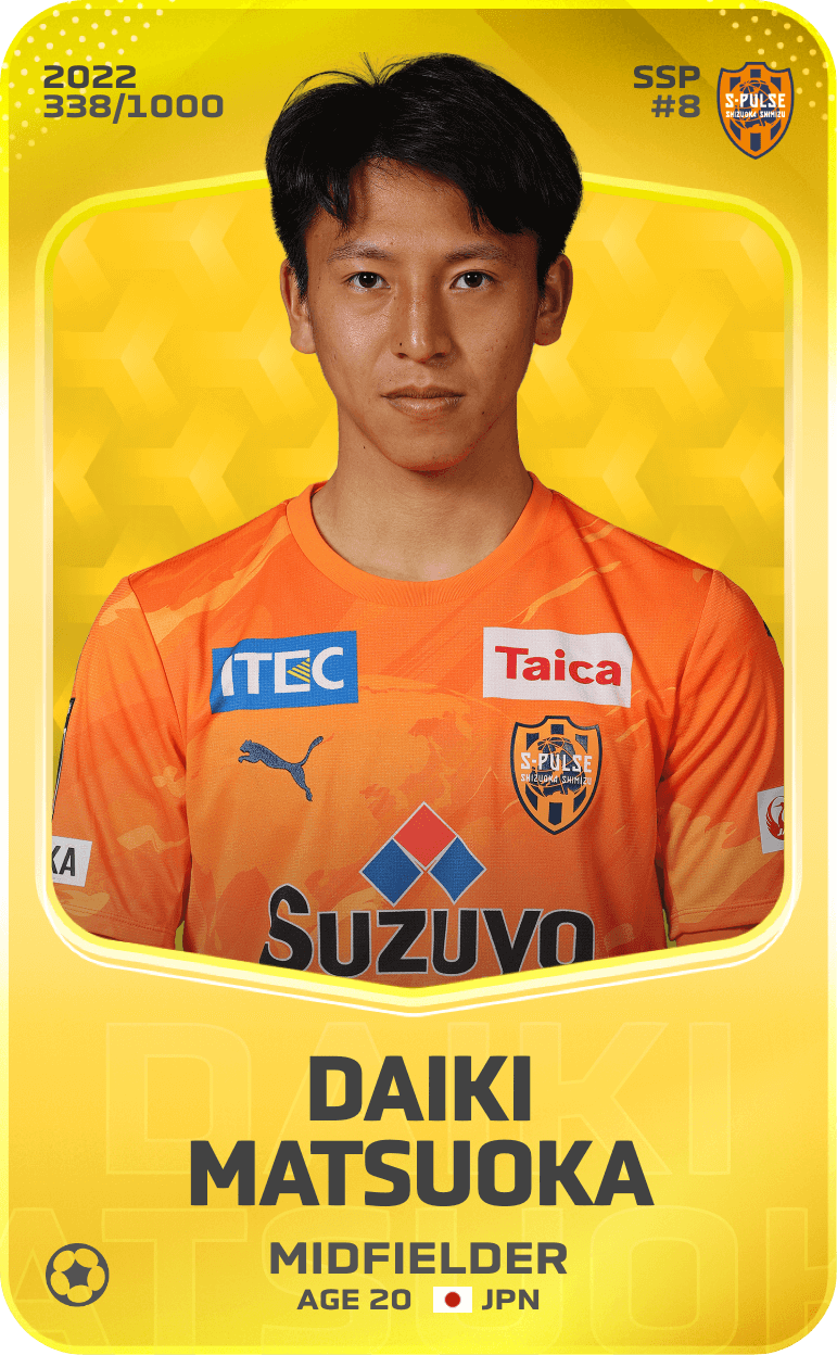 Daiki Matsuoka 2022-23 • Limited 338/1000
