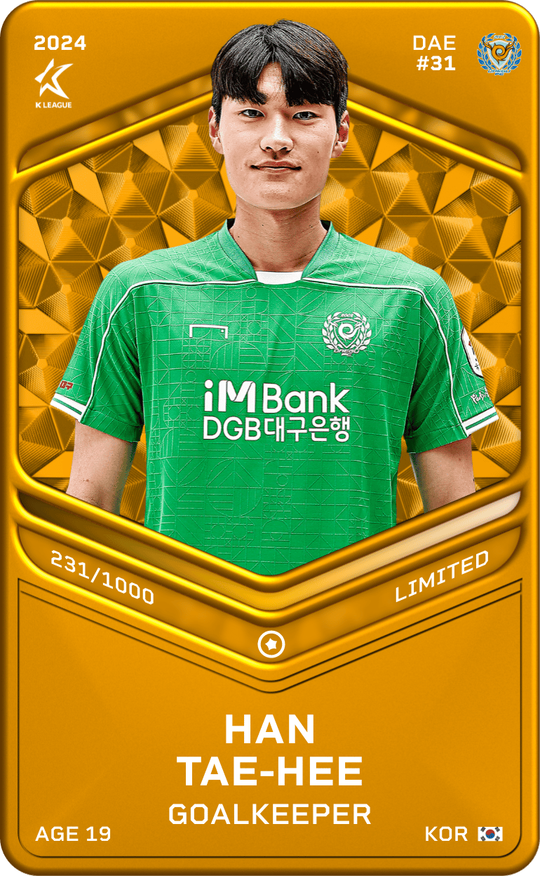 Han Tae-Hee 2024-25 • Limited 231/1000