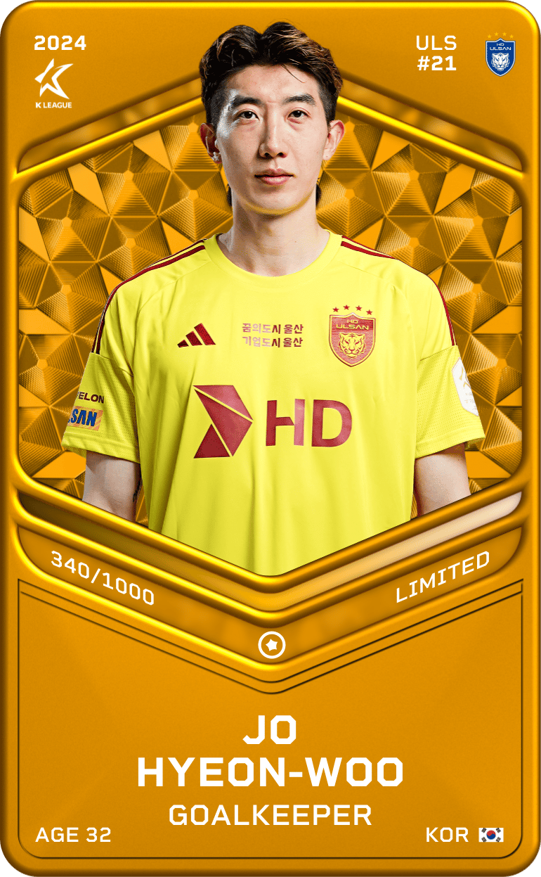 Jo Hyeon-Woo 2024-25 • Limited 340/1000