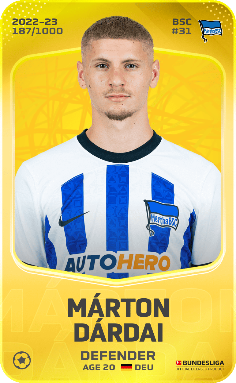 Márton Dárdai 2022-23 • Limited 187/1000
