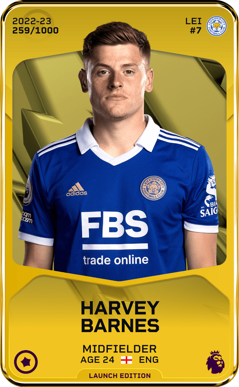 Harvey Barnes 2022-23 • Limited 259/1000