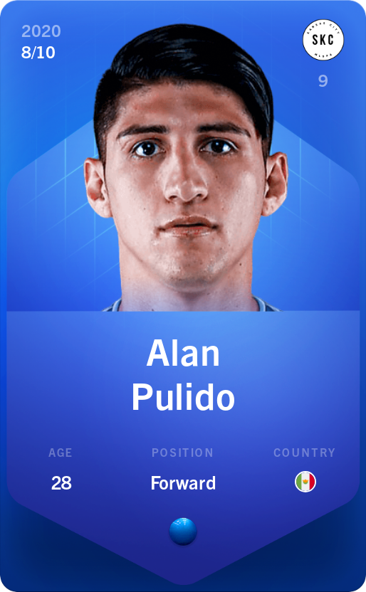 Sorare - Sorare Official - Alan Pulido 2020-21 • Super Rare 8/10 - NFT # 71799490956431606023700895279322241819552379238010471790959076610636429178500