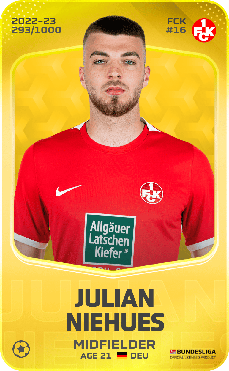 Julian Niehues 2022-23 • Limited 293/1000