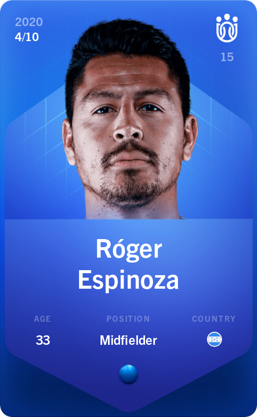 Sorare - Sorare Official - Róger Espinoza 2020-21 • Super Rare 4/10 - NFT # 7274530939754658965440563305163375675605287542548217472826360075697231962153