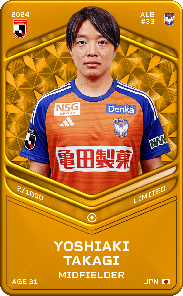 Yoshiaki Takagi 2024-25 • Limited 2/1000