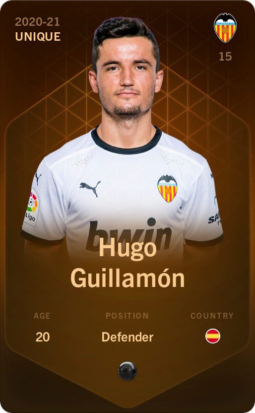 Sorare - Sorare Official - Hugo Guillamón 2020-21 • Unique - NFT # 106064199764792145724426541821988663757160600654160380736883987091817380471941