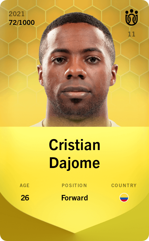 Cristian Dajome 2021-22 • Limited 72/1000