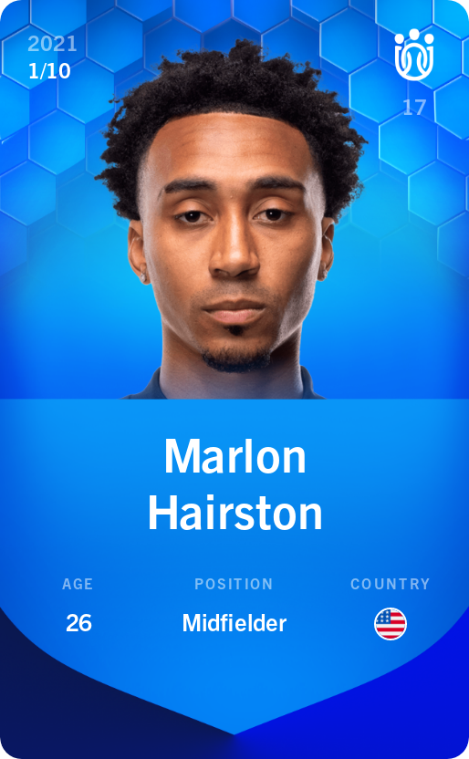 Sorare - Sorare Official - Marlon Hairston 2021-22 • Super Rare 1/10 - NFT # 30688092967685883563232733660077740465894415523482461266496276406284033306728