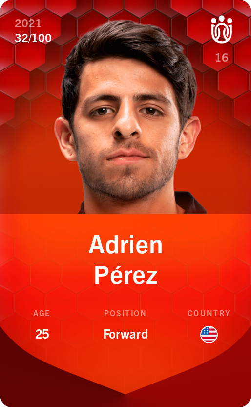 Sorare - Sorare Official - Adrien Pérez 2021-22 • Rare 32/100 - NFT # 10600928018244877622861264910676059365737238069228456130103219912330302365673