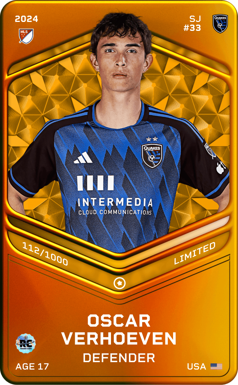 Oscar Verhoeven 2024-25 • Limited 112/1000