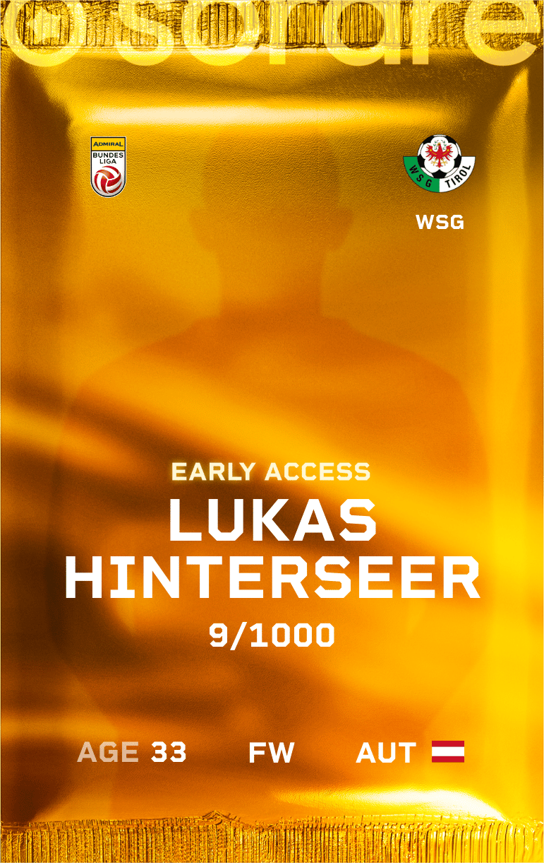 Lukas Hinterseer 2024-25 • Limited 9/1000
