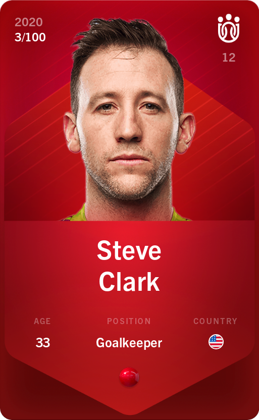 Sorare - Sorare Official - Steve Clark 2020-21 • Rare 3/100 - NFT # 22806123975158350115257057472437887923220616224233269608026619017092058131286