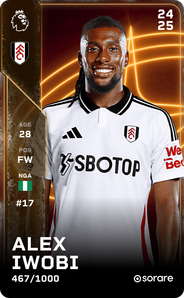 Alex Iwobi 2024-25 • Limited 467/1000