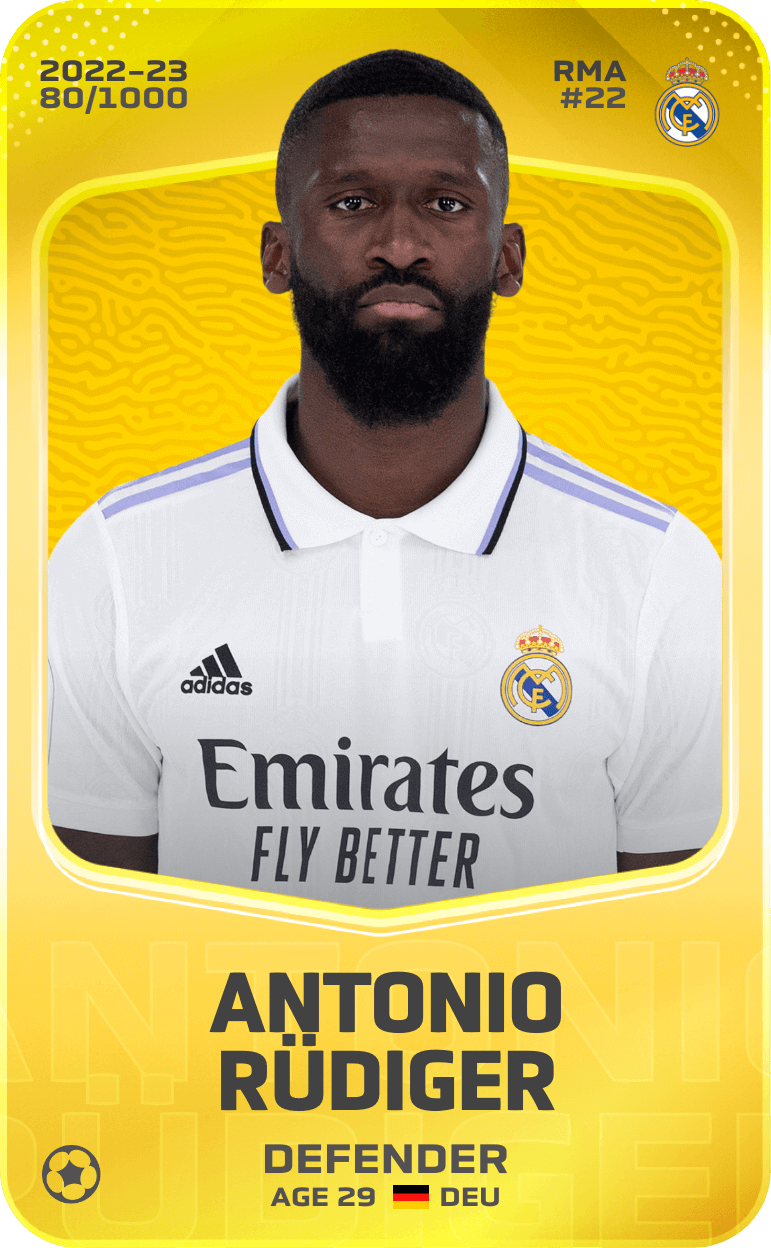 Antonio Rüdiger 2022-23 • Limited 80/1000