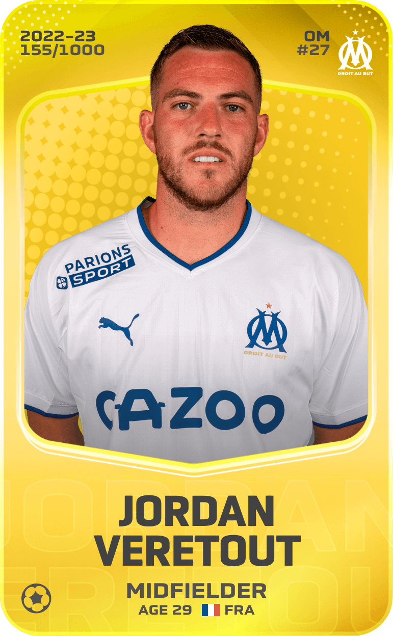 Jordan Veretout 2022-23 • Limited 155/1000