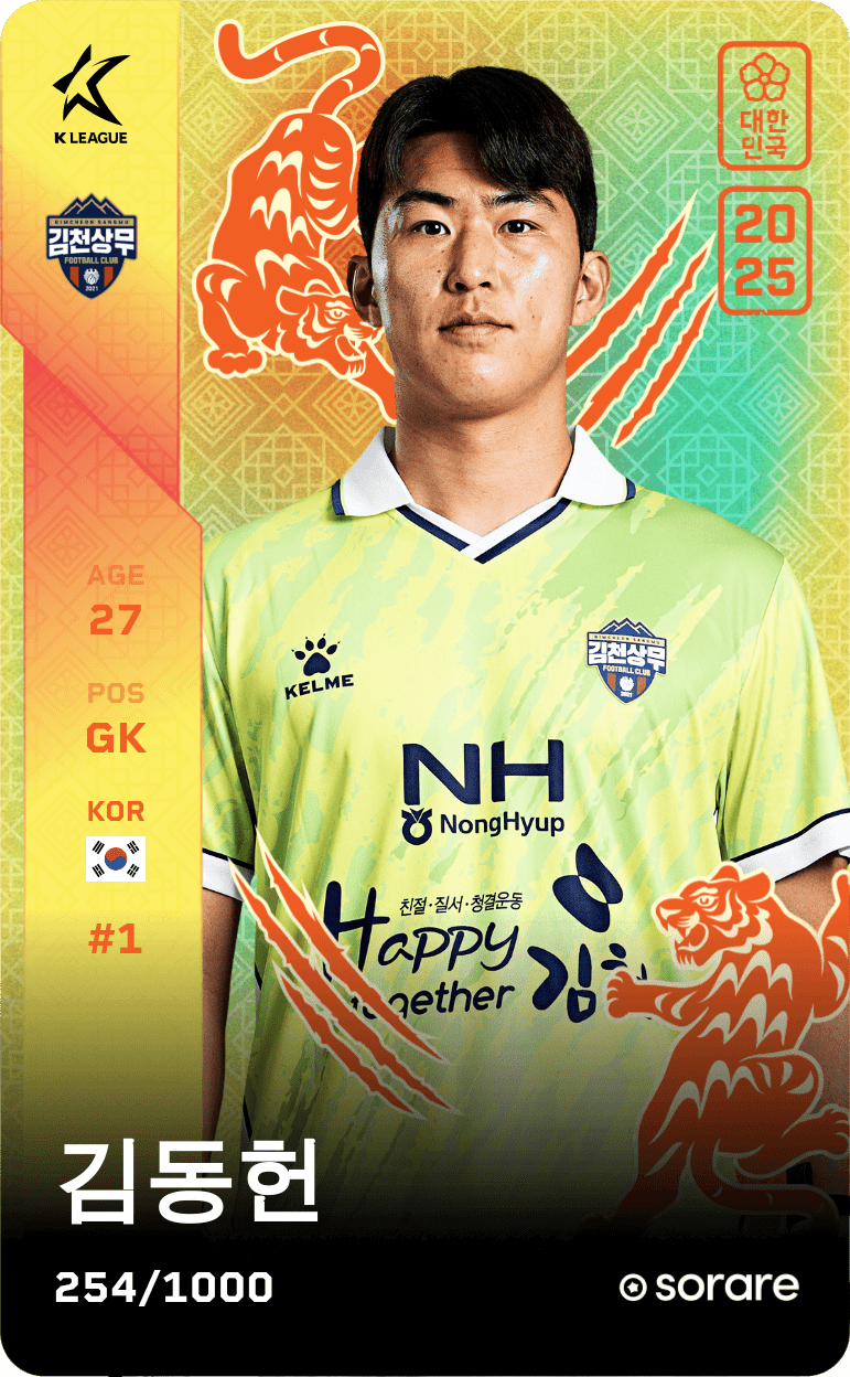 Kim Dong-Hyun 2025-26 • Limited 254/1000