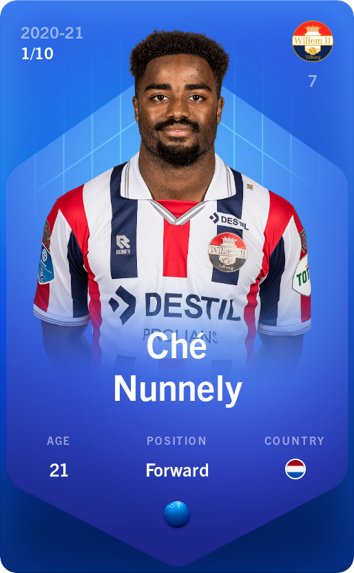Sorare - Sorare Official - Ché Nunnely 2020-21 • Super Rare 1/10 - NFT # 101112902014262911442492556753886317636205713308682410087486973067125515106030