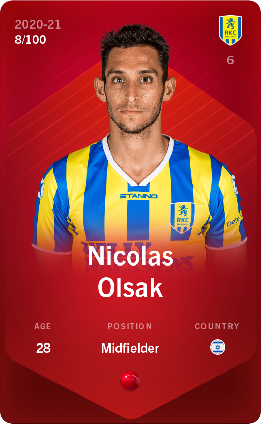 Sorare - Sorare Official - Nicolas Olsak 2020-21 • Rare 8/100 - NFT # 87508966943229748401269804205616977824182317531189412304730218185995578722477
