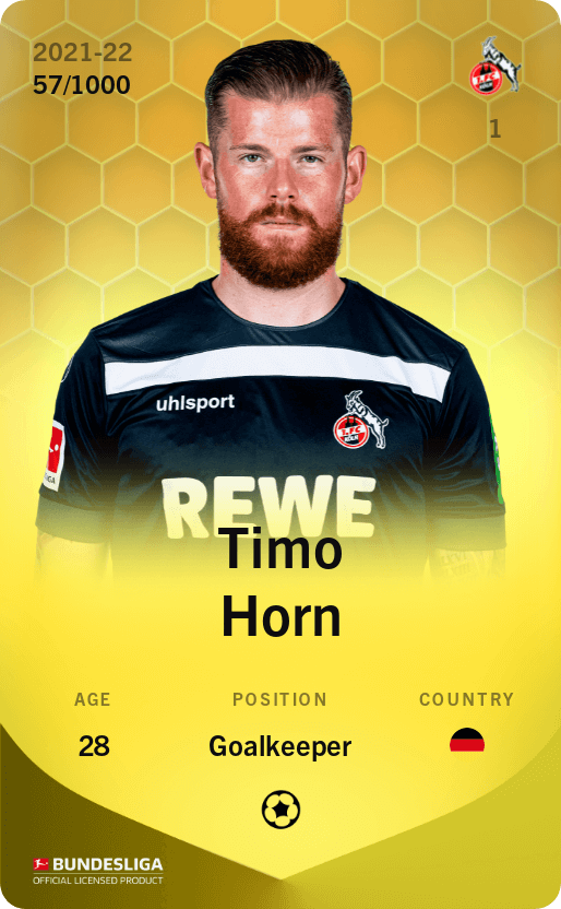 Timo Horn 2021-22 • Limited 57/1000