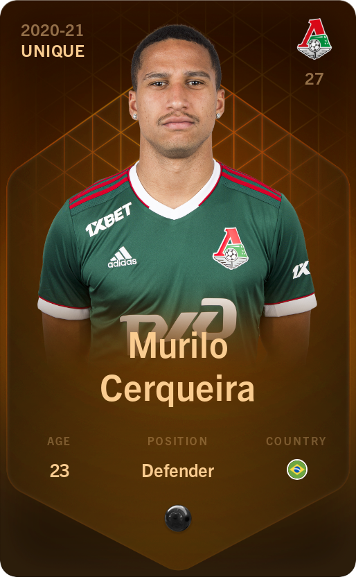 Sorare - Sorare Official - Murilo Cerqueira 2020-21 • Unique - NFT # 707977876480541879878533844305227658800490565741458892621468269543484918853