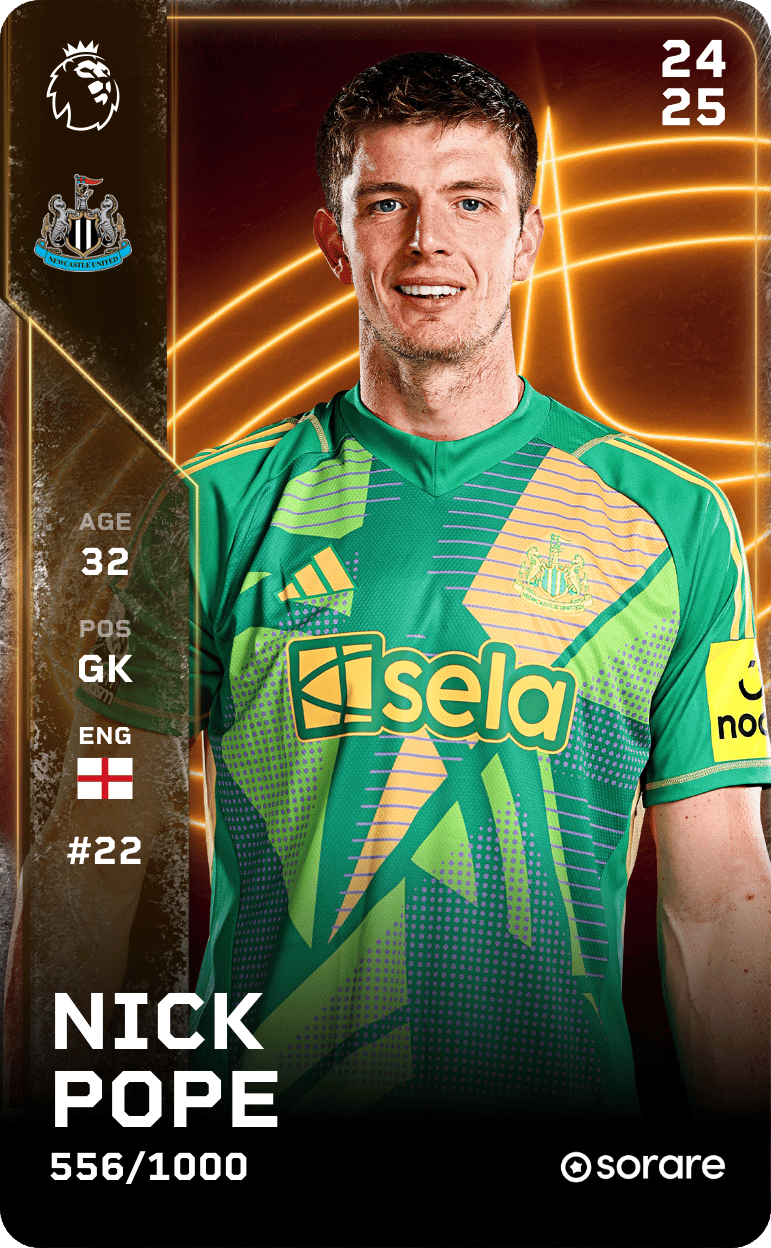 Nick Pope 2024-25 • Limited 556/1000