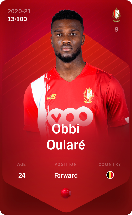 Sorare - Sorare Official - Obbi Oularé 2020-21 • Rare 13/100 - NFT # 13628116350295344916736706423182822563863148342920488156732904357227902644415
