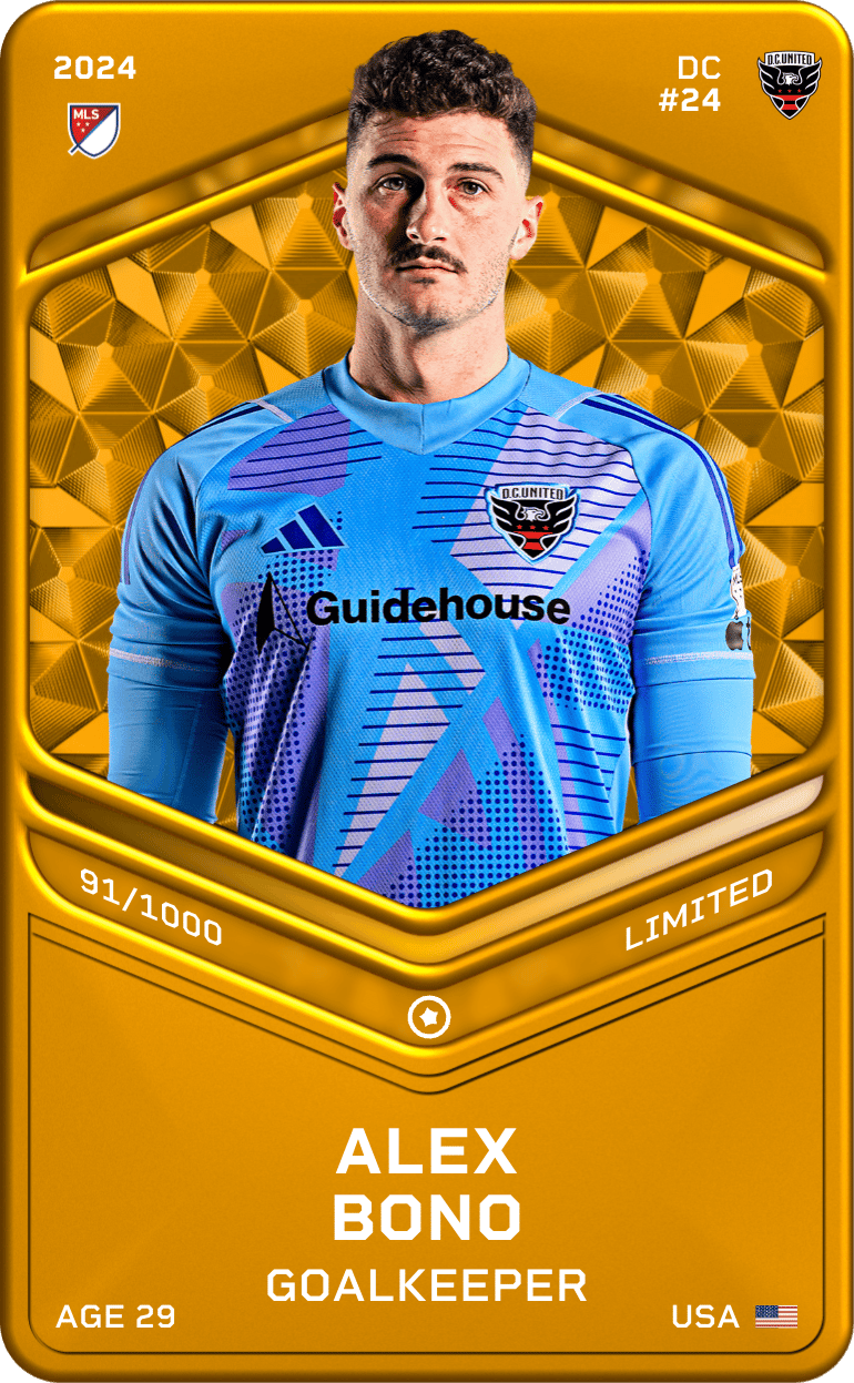 Alex Bono 2024-25 • Limited 91/1000