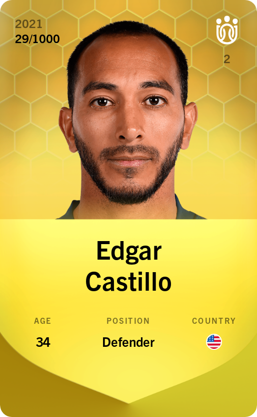 Sorare - Sorare Official - Edgar Castillo 2021-22 • Limited 29/1000 - NFT # 64034207041989955260409912935307687926891437769508556759276841528193894095555