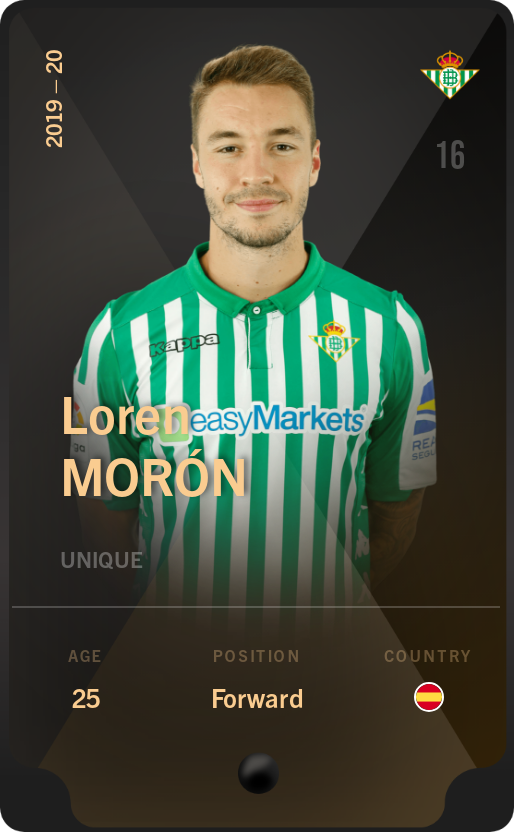 Sorare - Sorare Official - Loren Morón 2019-20 • Unique - NFT # 21052889133179787303225861204323376911028707767717608562382267672738167783831