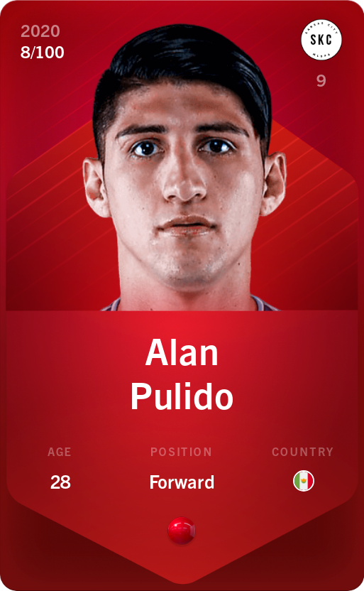 Sorare - Sorare Official - Alan Pulido 2020-21 • Rare 8/100 - NFT # 79502796748075625105073129367347822337152697883383828002405110513480292972724
