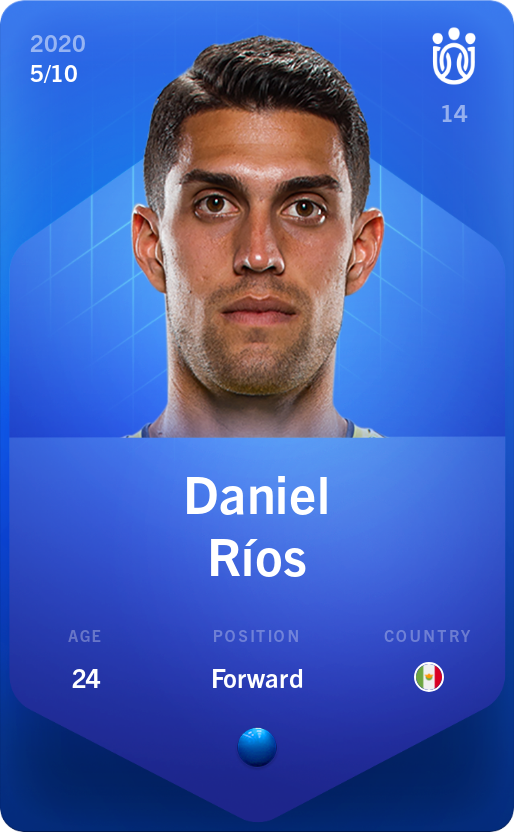 Sorare - Sorare Official - Daniel Ríos 2020-21 • Super Rare 5/10 - NFT # 91627998890962736994905311574349163112055462619341349587723229409141373911473