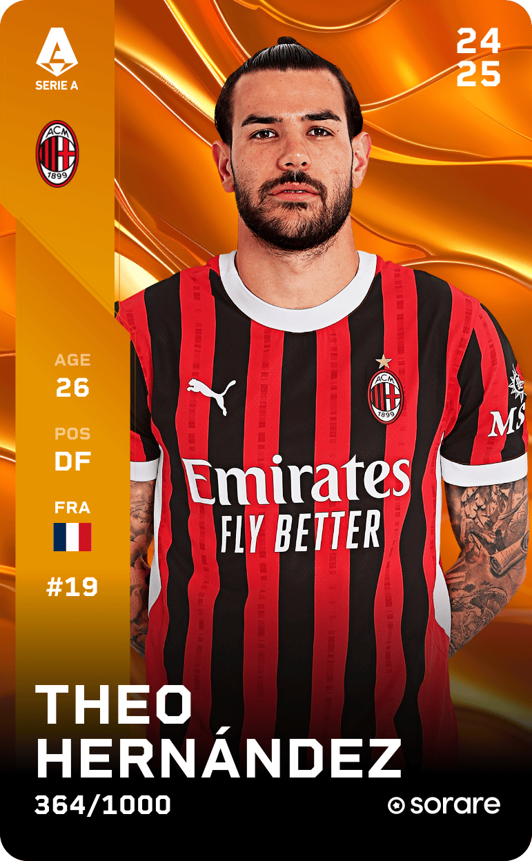 Theo Hernández 2024-25 • Limited 364/1000