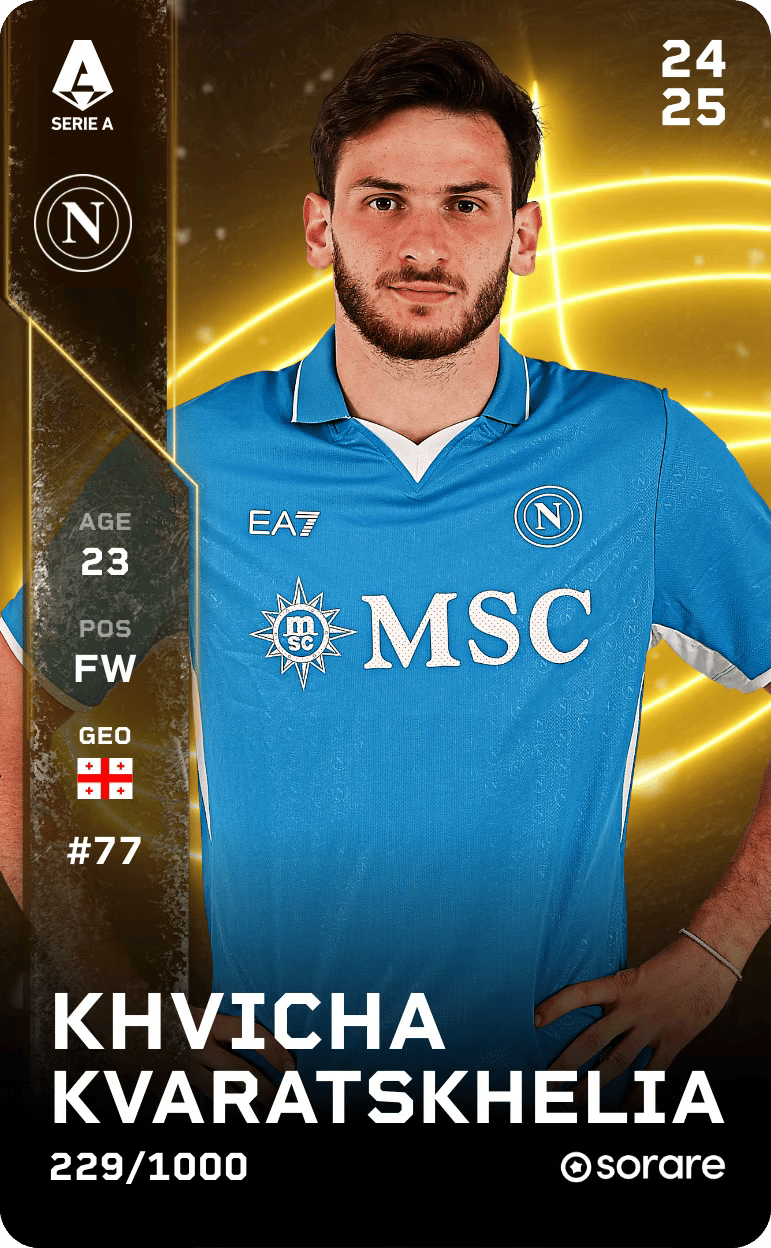 Khvicha Kvaratskhelia 2024-25 • Limited 229/1000