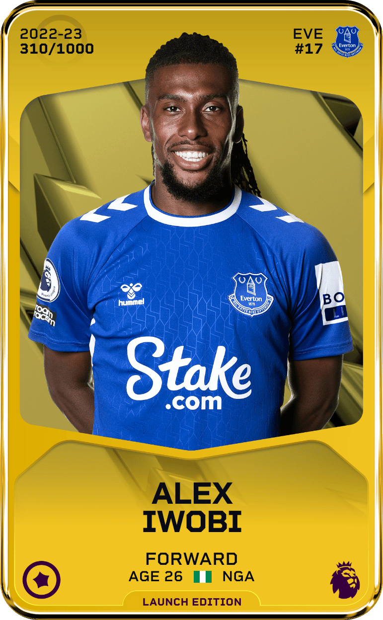 Alex Iwobi 2022-23 • Limited 310/1000