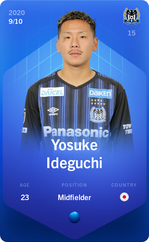 Sorare - Sorare Official - Yosuke Ideguchi 2020-21 • Super Rare 9/10 - NFT # 3037929247977803580652138057641091295235996629038133915935165855537502992995