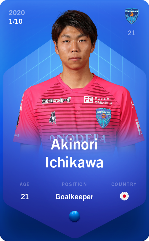 Sorare - Sorare Official - Akinori Ichikawa 2020-21 • Super Rare 1/10 - NFT # 13748407503422236373662608710067252712512855303039768851344416446784637066982