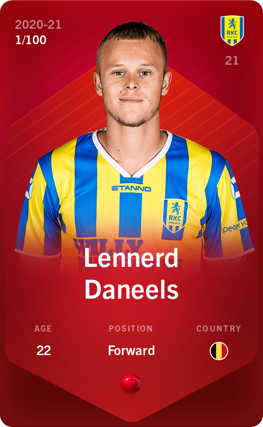 Sorare - Sorare Official - Lennerd Daneels 2020-21 • Rare 1/100 - NFT # 54474556318860067829659544257653494066597481171741308937850374075070678060593