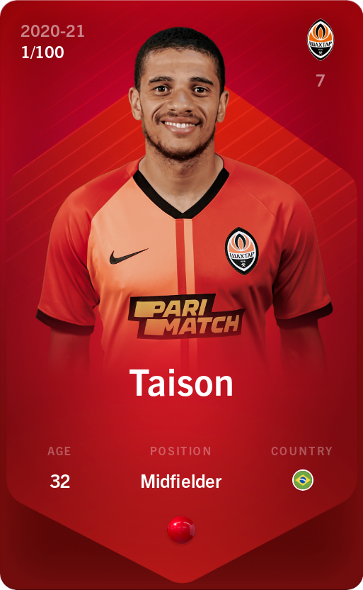 Sorare - Sorare Official - Taison 2020-21 • Rare 1/100 - NFT # 86766115286332089743097557723760388248887993343622121582920034500284478486190