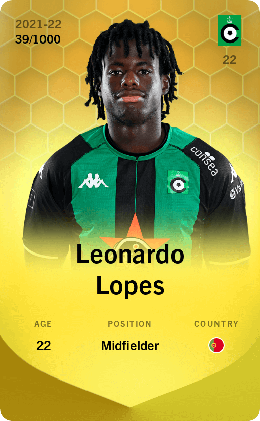 Leonardo Lopes 2021-22 • Limited 39/1000