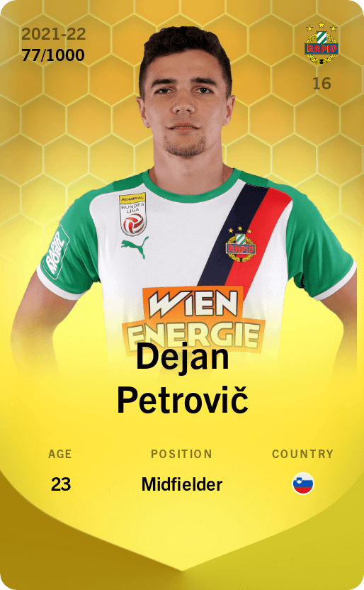 Dejan Petrovič 2021-22 • Limited 77/1000