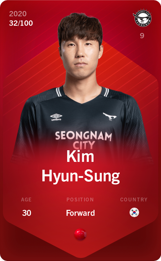 Sorare - Sorare Official - Kim Hyun-Sung 2020-21 • Rare 32/100 - NFT # 78035767231445908884378400379431086709630377078898065638626225542051378836129