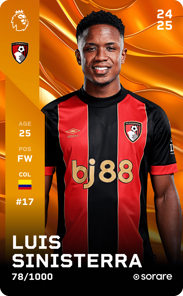 Luis Sinisterra 2024-25 • Limited 78/1000