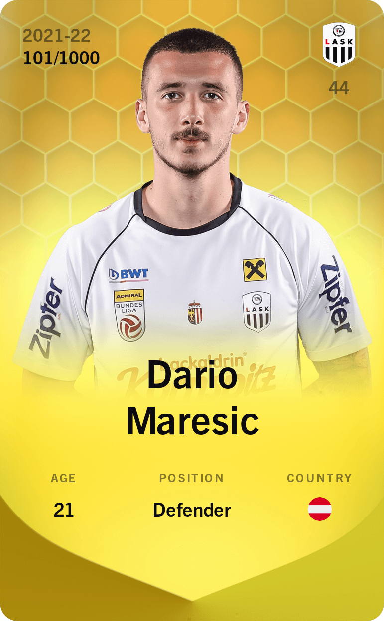 Dario Maresic 2021-22 • Limited 101/1000