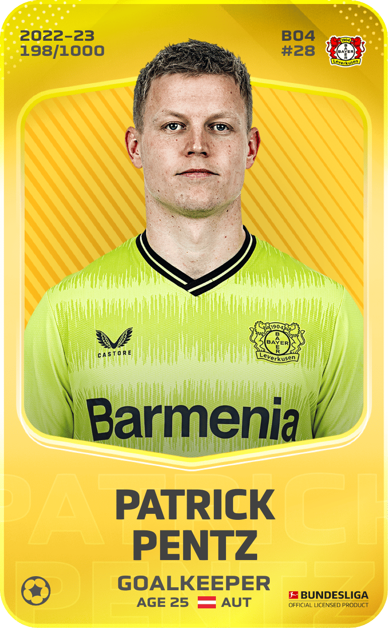 Patrick Pentz 2022-23 • Limited 198/1000