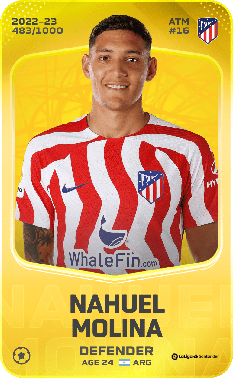 Nahuel Molina 2022-23 • Limited 483/1000