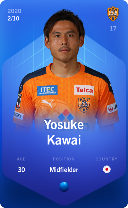 Sorare - Sorare Official - Yosuke Kawai 2020-21 • Super Rare 2/10 - NFT # 113768691212931209512962607147316588832822164575605616339137271373476934593634