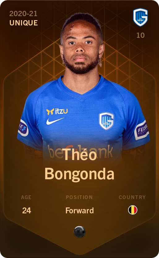 Sorare - Sorare Official - Théo Bongonda 2020-21 • Unique - NFT # 98459528403379424678290966293453829726725973633970766058342647169818026717208